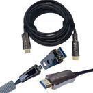 Cabo HDMI 2.0 8K Fibra Óptica de 30 Metros 2 em 1 Plug Destacável