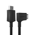 Cabo Hdmi 2.0 Conec.90º Horizontal - Preto - 2 Metros - Ph90h-2