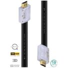 Cabo Hdmi 2.0 Flat 4k Com Conector Desmontável - 10 Metros - H20fl10