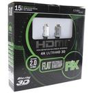 Cabo HDMI 2.0 Premium Flat Desmontável 4k Ultra HD 3D Chip Sce - 19 Pinos - 15 Metros - 018-9815