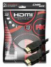 Cabo HDMI 2 Metros 2.0 19 Pinos 3D 4K HDR Banhado a Ouro PIX