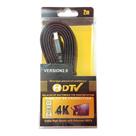 Cabo HDMI 2 Metros Flat 1.4 Versão 2.0 Ultra HD 4K 3D - Erb Cabo HDMI 2 Metros Flat 1.4 Versão 2.0 Ultra HD 4K 3D - Erb