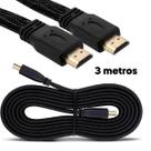 Cabo Hdmi 3 Metros 4k Hd Full Hd 3d Para Monitor E Tv