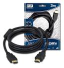 Cabo hdmi 3 metros 4k ultra hd com filtro