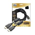 Cabo hdmi 4k ultra hpremium 2.0v 30+28awg c/filtro o.d:7mm dourado 10 metros