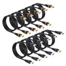 Cabo HDMI ApoJodly 4K 2.0 de alta velocidade, 6,6 pés, pacote com 10