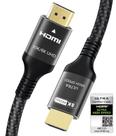 Cabo HDMI certificado pela Adaxter 10K 8K HDMI 2.1 3m com Ethernet Cabo HDMI certificado pela Adaxter 10K 8K HDMI 2.1 3m com Ethernet