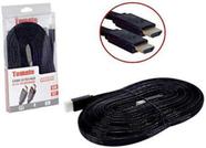 Cabo Hdmi Com Revestimento De Malha De 10 Metros - Tomate