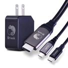 Cabo HDMI, dock e pacote de carregador Brook Switch para Nintendo