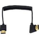 Cabo HDMI Duttek 4K enrolado curto 30cm-120cm Ângulo esquerdo 90