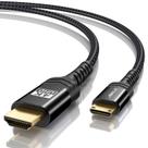 Cabo HDMI JSAUX Mini HDMI para HDMI 2.0 4K 60 Hz 1,8 m de alumínio