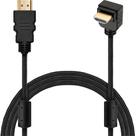 Cabo Hdmi L 90 Graus Blindado Dourado 2 metros comprimento