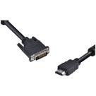 Cabo HDMI Macho para DVI-D 24+1 Pinos 2 Metros HDVI-2