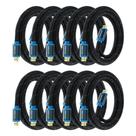Cabo HDMI Maximm 4K Ultra HD 2,4 m (pacote com 10) trançado de nylon
