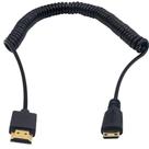 Cabo HDMI para HDMI Duttek Ultra-Thin Mini 2,5 m em espiral 4K