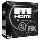 Cabo Hdmi Plus 2.0 4K 50 Metros Com Filtro 018-5020 Chip Sce