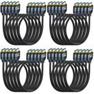 Cabo HDMI RyzzRooa 8K 2.1 1,8 m de alta velocidade, pacote com 20