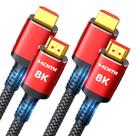 Cabo HDMI Snowkids 8K 2.1 4,5 m, pacote com 2 unidades, Ultra 48 Gbps, preto Cabo HDMI Snowkids 8K 2.1 4,5 m, pacote com 2 unidades, Ultra 48 Gbps, preto