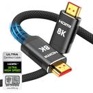 Cabo HDMI Snowkids 8K certificado HDMI 2.1 3m 48Gbps preto