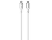 Cabo hitso de nylon usbc para usbc pd60w 1 metro branco Cabo hitso de nylon usbc para usbc pd60w 1 metro branco