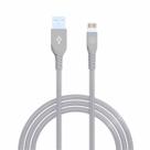 Cabo Homologado MFi Lightning para USB em Nylon 1,2m Cinza Strong Cable iWill Cabo Homologado MFi Lightning para USB em Nylon 1,2m Cinza Strong Cable iWill