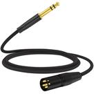 Cabo HOSONGIN XLR macho para 1/4 TRS macho balanceado 1,8 m Cabo HOSONGIN XLR macho para 1/4 TRS macho balanceado 1,8 m