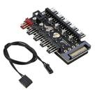 Cabo Hub Multi Fan para 10 Fans Cooler 4 Pinos Pwm CPU FAN conexão SATA