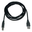 Cabo Impressora USB 2.0 A B 3 Metros Preto Com Filtro Universal