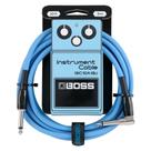 Cabo Instrumentos P10/P10L 3 metros Boss BIC-10A-BU Azul Cabo Instrumentos P10/P10L 3 metros Boss BIC-10A-BU Azul