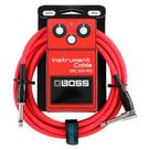 Cabo Instrumentos P10/P10L 3 metros Boss BIC-10A-RD Vermelho Cabo Instrumentos P10/P10L 3 metros Boss BIC-10A-RD Vermelho