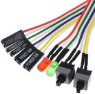 Cabo Interruptor Botão Power+botão Reset Led Hdd E Led Power Cabo Interruptor Botão Power+botão Reset Led Hdd E Led Power