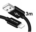 Cabo iPhone 3 Metros 6 6s 7 8 X Xr Xs SE Usb Super Resistente