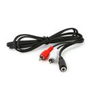 Cabo Jack P2 Femea para 2 RCA Macho - 3 Metros