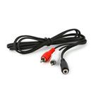 Cabo Jack P2 Femea para 2 RCA Macho - 40 Metros Cabo Jack P2 Femea para 2 RCA Macho - 40 Metros