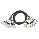 Cabo KIRLIN MT-815-3M 8 canais multicanal 3m XLR M/F