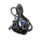 Cabo KVM USB + PS/2 + 2x VGA 6 Metros Cabo KVM USB + PS/2 + 2x VGA 6 Metros