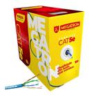 Cabo lan rede cat5e 100% cobre azul anatel 100mt megatron