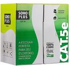 Cabo lan u/utp cat.5e 24 awg 4 pares cmx 305m branco 100% cobre
