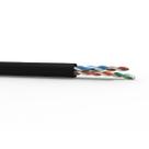 Cabo LAN U/UTP CAT.5E 24AWG 4 Pares CMX USO Interno e Externo 305M Preto 100% Cobre