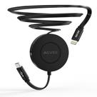 Cabo Lightning AGVEE 10 cm/3,3 ft Retrátil USBC