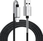 Cabo Lightning com Mola 1m Compatível com iPhone 14 13 12 11 X 8 Carregamento Rápido e Reforçado