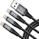 Cabo Lightning Dasku, pacote com 3 m, para iPhone 14/13/12/11/Pro Max/X/Xs Max/Xr/8 Plus/7 Plus/6/6 Plus/iPad Mini/Air