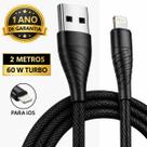 Cabo Lightning Turbo Reforçado 2 Metros Original Inova