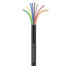 Cabo Manga 8X22 AWG - sem Blindagem Preto - 5 Metros