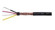 Cabo Manga Blindado 4 Vias X 26 AWG Capa Grossa Preto Tiaflex - Rolo 100 metros