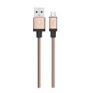 Cabo Micro USB em Aço Inox Ultra Resistente para Sincronização e Recarga 12W 2.4A com 1 metro Gold INX510GD ELG