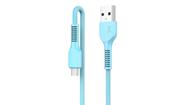 Cabo Micro Usb Miccell Pvc 1M Azul - VQ-D88