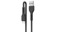 Cabo Micro Usb Miccell Pvc 1M Preto - VQ-D88