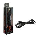 Cabo micro USB + USB A macho - 5GB flat - 1.20M - preto 018-0042