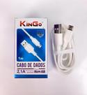 Cabo Micro USB V8 1 Metro Branco Kingo